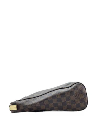 Pre-owned Louis Vuitton Pm Portobello Damier Ebene Tote Bag In Brown
