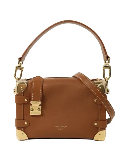 Pre-owned Louis Vuitton Pm Side Trunk Tote Bag In Brown