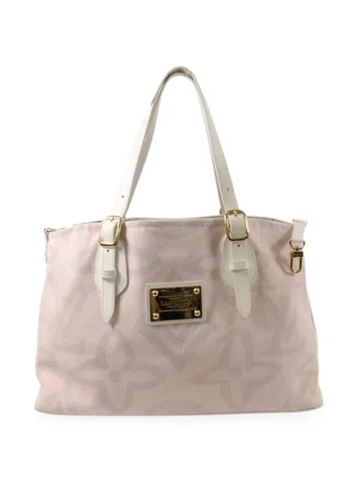Pre-owned Louis Vuitton Pm Tahitienne Cabas Shoulder Bag In Pink
