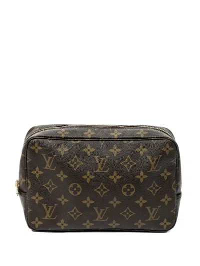 Pre-owned Louis Vuitton Pm Toiletry Pouch In Brown