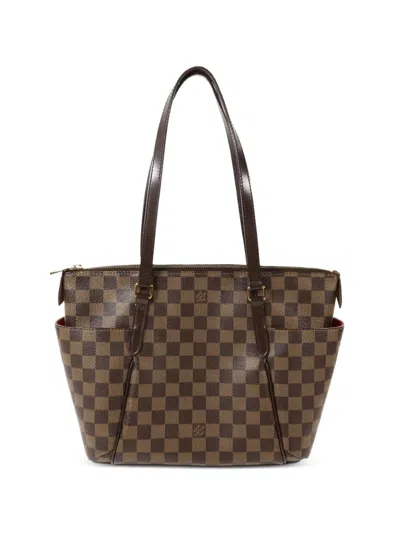 Pre-owned Louis Vuitton Pm Totally Damier Ebene Shoulder Bag In Brown
