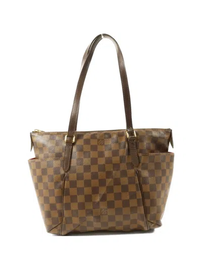 Pre-owned Louis Vuitton Pm Totally Damier Ebene Tote Bag In Brown