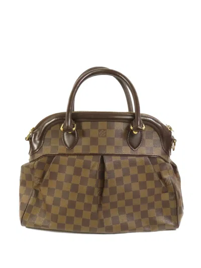 Pre-owned Louis Vuitton Pm Trevi Damier Tote Bag In Brown