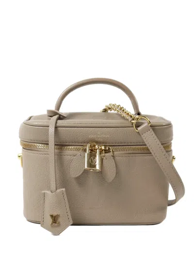 Pre-owned Louis Vuitton Pm Vanity Monogram Empreinte Tote Bag In Neutral