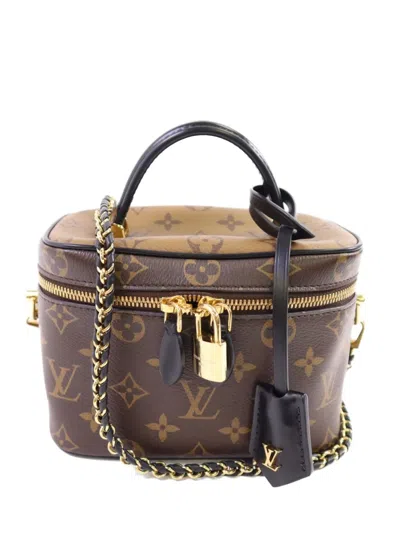 Pre-owned Louis Vuitton Pm Vanity Tote Bag In Brown