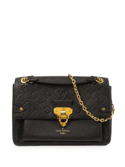 Pre-owned Louis Vuitton Pm Vavin Monogram Empreinte Shoulder Bag In Black