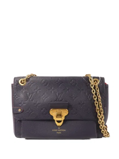 Pre-owned Louis Vuitton Pm Vavin Monogram Empreinte Shoulder Bag In Blue