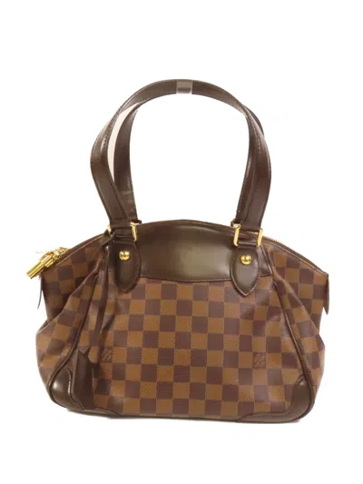 Pre-owned Louis Vuitton Pm Verona Damier Tote Bag In Brown