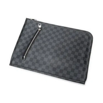 Pre-owned Louis Vuitton Poche Documents Null In Gray