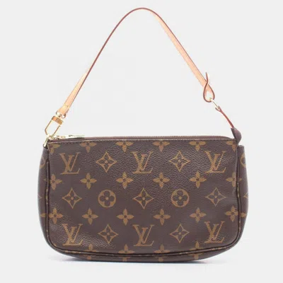 Pre-owned Louis Vuitton Pochette Accessoire Accessory Pouch Monogram Canvas