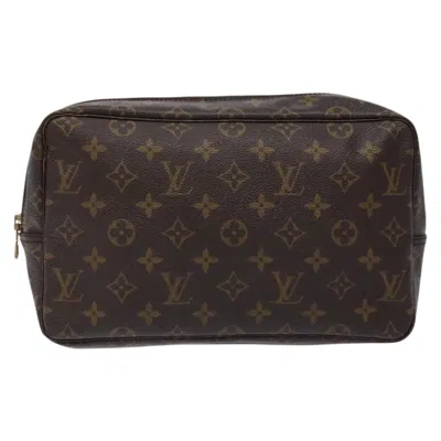 Pre-owned Louis Vuitton Pochette Accessoire Brown Canvas Clutch Bag ()