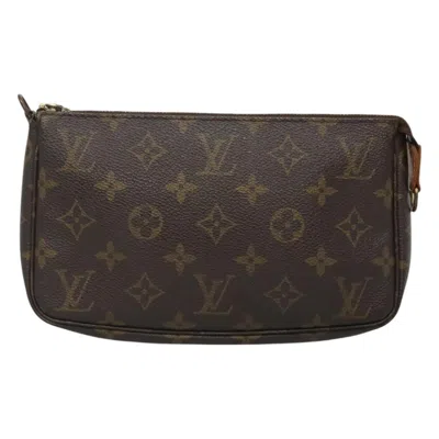 Pre-owned Louis Vuitton Pochette Accessoire Canvas Clutch Bag () In Blue