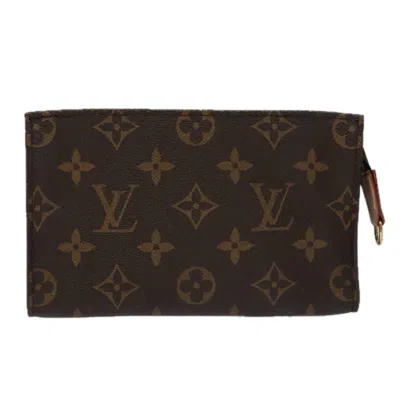 Pre-owned Louis Vuitton Pochette Accessoire Canvas Clutch Bag () In Brown