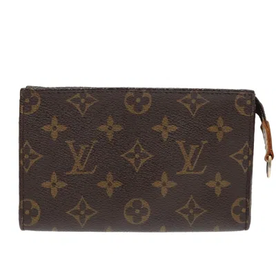 Pre-owned Louis Vuitton Pochette Accessoire Canvas Clutch Bag () In Brown