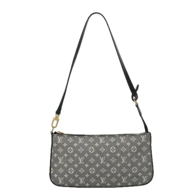 Pre-owned Louis Vuitton Pochette Accessoire Grey Canvas Clutch Bag ()