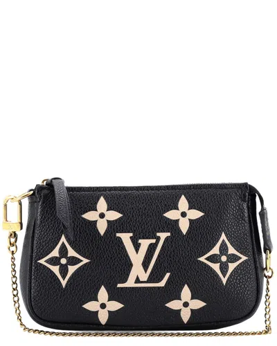 Pre-owned Louis Vuitton Pochette Accessoires Bicolor Monogram Empreinte Giant Mini  (authentic Pre-loved)