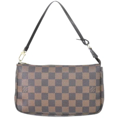 Pre-owned Louis Vuitton Pochette Accessoires Brown Canvas Clutch Bag ()