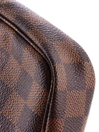 Pre-owned Louis Vuitton Pochette Accessoires Damier Clutch Bag In Brown