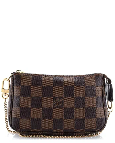 Pre-owned Louis Vuitton Pochette Accessories Damier Mini (authentic Pre-loved)