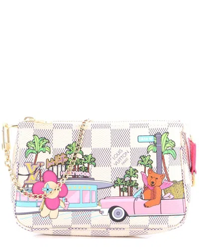 Pre-owned Louis Vuitton Pochette Accessories Limited Edition Vivienne Xmas Damier Mini (authentic Pre-loved)