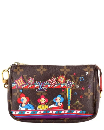 Pre-owned Louis Vuitton Pochette Accessoires Limited Edition Vivienne Xmas Monogram Mini  (authentic Pre-loved