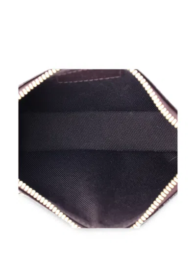 Pre-owned Louis Vuitton Pochette Accessoires Monogram Vernis With Monogram Canvas Mini Clutch Bag In Brown