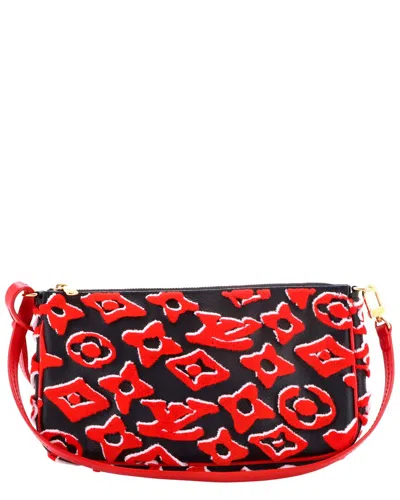 Pre-owned Louis Vuitton Pochette Accessoires Nm Limited Edition Urs Fischer Tufted  Monogram (authentic Pre-lo