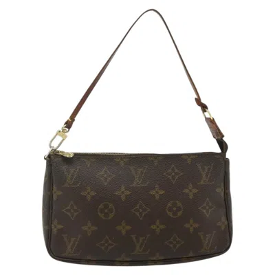 Pre-owned Louis Vuitton Pochette Accessoires Nm Monogram Canvas Brown Canvas Clutche & Pouche Bag ()