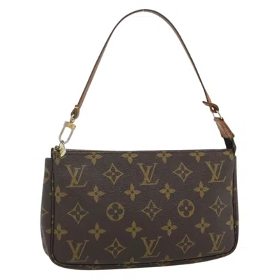 Pre-owned Louis Vuitton Pochette Accessoires Nm Monogram Canvas Brown Canvas Clutche & Pouche Bag ()