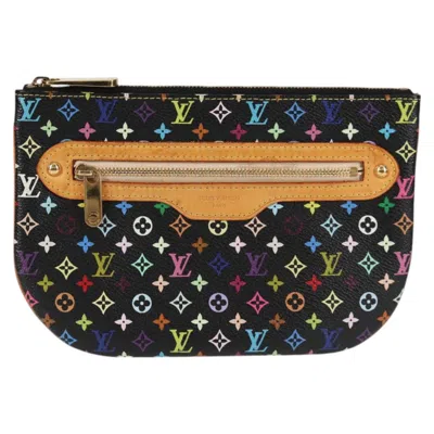 Pre-owned Louis Vuitton Pochette Black Canvas Clutch Bag ()