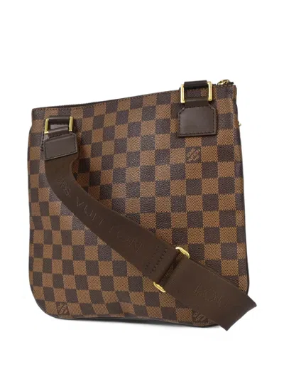 Pre-owned Louis Vuitton Pochette Bosphore Damier Tote Bag In Brown