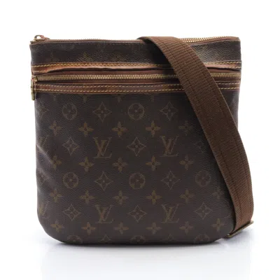 Pre-owned Louis Vuitton Pochette Bosphore Monogram Shoulder Bag Pvc Leather Brown