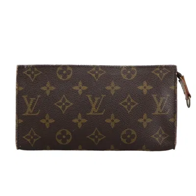 Pre-owned Louis Vuitton Pochette Brown Canvas Clutch Bag ()