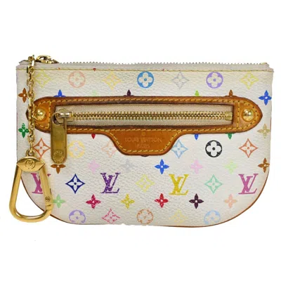 Pre-owned Louis Vuitton Pochette Canvas Wallet () In White