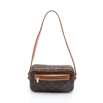 Pre-owned Louis Vuitton Pochette Cite Monogram Shoulder Bag Pvc Leather Brown
