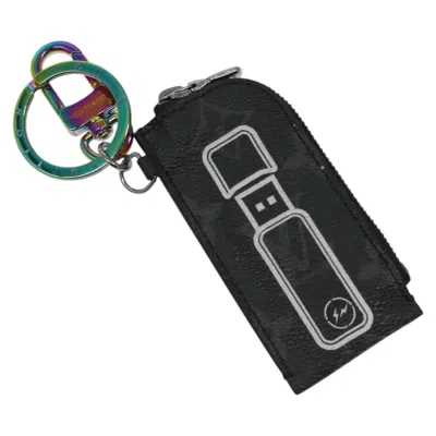 Pre-owned Louis Vuitton Pochette Clés Black Canvas Wallet  ()