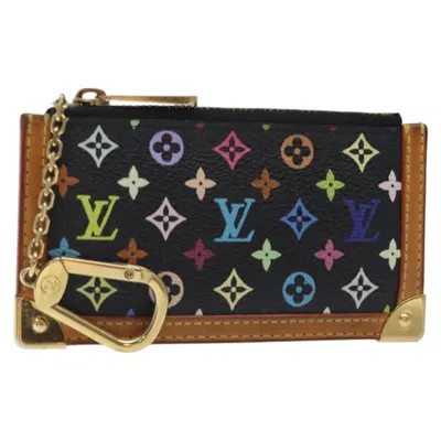 Pre-owned Louis Vuitton Pochette Clés Canvas Wallet () In Multi