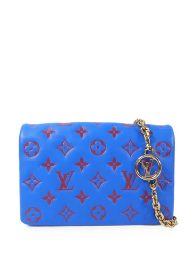 Pre-owned Louis Vuitton Pochette Coussin Monogram Shoulder Bag In Blue