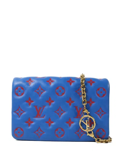 Pre-owned Louis Vuitton Pochette Coussin Shoulder Bag In Blue