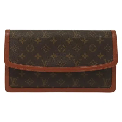 Pre-owned Louis Vuitton Pochette Dame Brown Canvas Clutch Bag ()