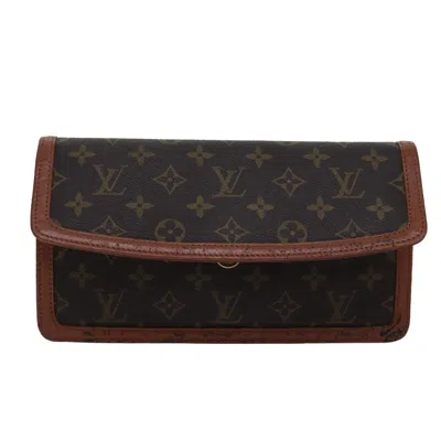 Pre-owned Louis Vuitton Pochette Dame Brown Canvas Clutch Bag ()