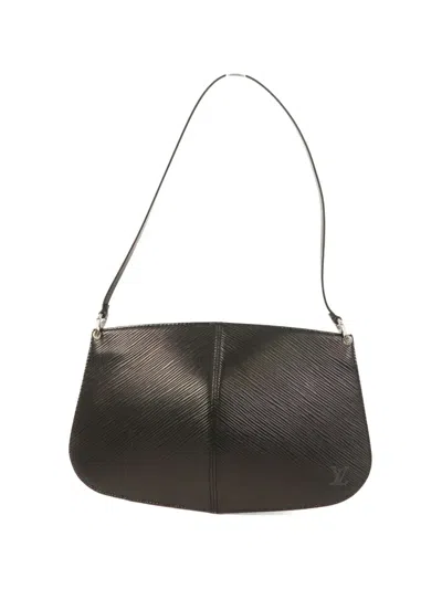 Pre-owned Louis Vuitton Pochette Demi Lune Shoulder Bag In Black
