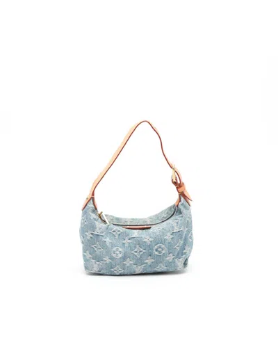Pre-owned Louis Vuitton Pochette Denim Hills Bag In Blue