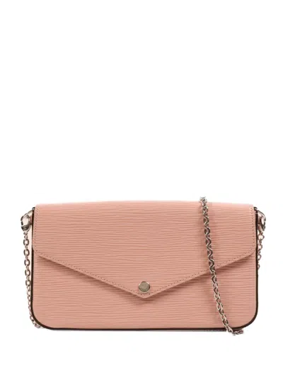 Pre-owned Louis Vuitton Pochette Felicie Crossbody Bag In Pink