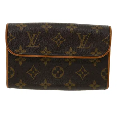 Pre-owned Louis Vuitton Pochette Florentine Brown Canvas Shoulder Bag ()