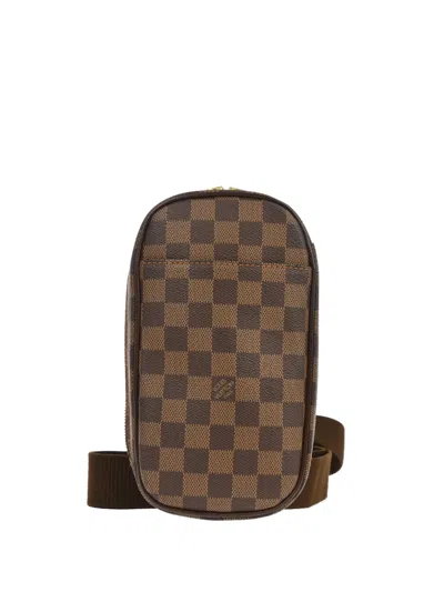 Pre-owned Louis Vuitton Pochette Gange Body Bag In Brown
