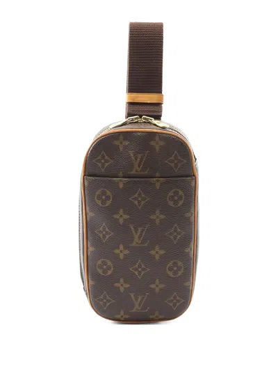Pre-owned Louis Vuitton Pochette Ganju Crossbody Bag In Brown