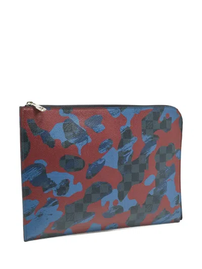 Pre-owned Louis Vuitton Pochette Jour Gm Clutch Bag In Blue