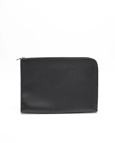 Pre-owned Louis Vuitton Pochette Jour Gm Folder In Black