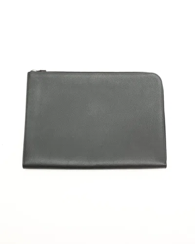 Pre-owned Louis Vuitton Pochette Jour Gm Folder In Black
